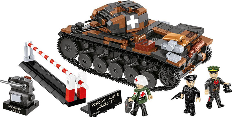 COBI 2596 Panzer II Ausf B Sd. Kfz 121 Limited Edition Set Rückseite