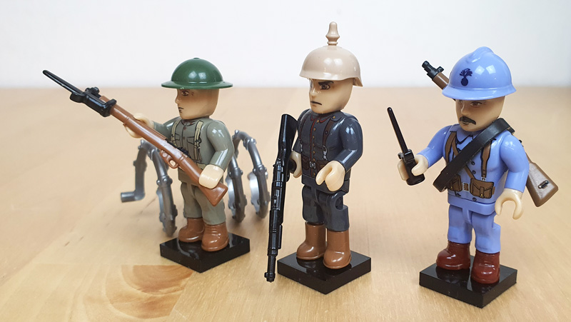 COBI Great War Minifiguren Set Battle Pack 2056 schräge Ansicht