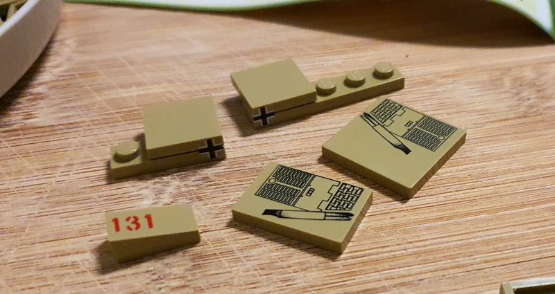 COBI 3095 Nano Panzer Tiger I 131 Aufbau Prints