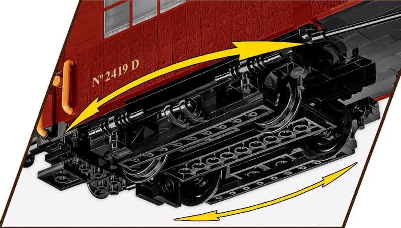 COBI 6289 Compiegne Wagon (22. Juni 1940) Detail Räder