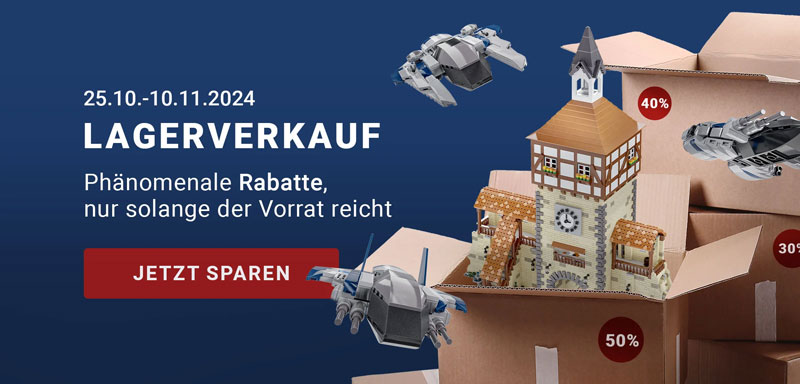 BlueBrixx Lagerverkauf Banner