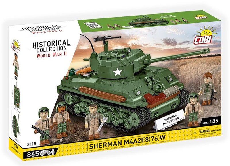 COBI 3118 Sherman M4A2E8 Box Front