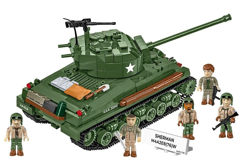 COBI 3118 Sherman M4A2E8 Set komplett Rückseite