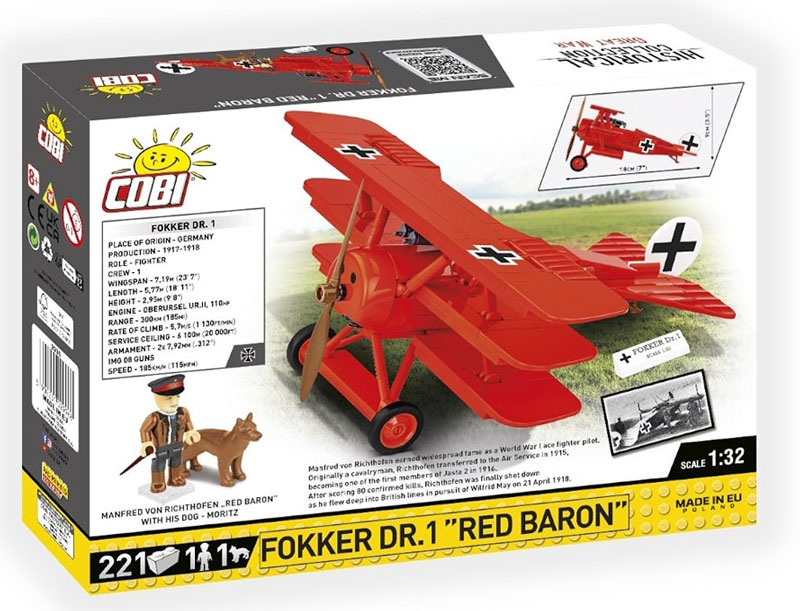 COBI Fokker Roter Baron 2996 Box