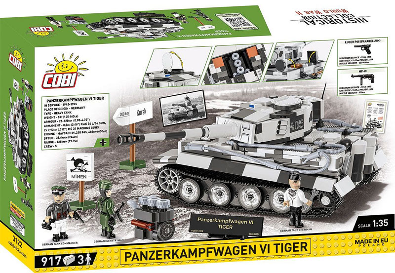 COBI 3122 Limited Edition Panzer VI Tiger Box Back