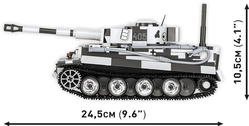 COBI 3122 Limited Edition Panzer VI Tiger Seite und Maße