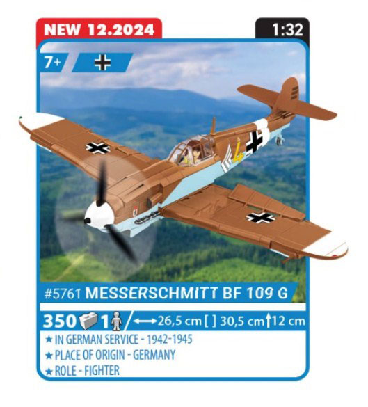 COBI Messerschmitt BF 109 G 5761 Ankündigung Katalog