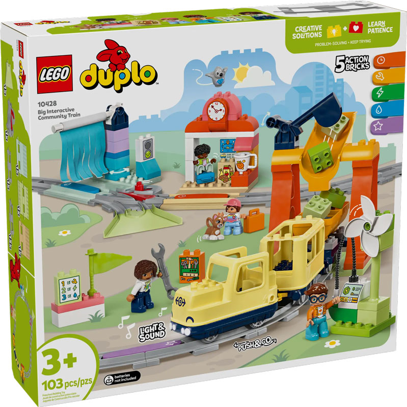 LEGO Duplo Eisenbahn Neuheiten Große interaktive Eisenbahn 10428 Box