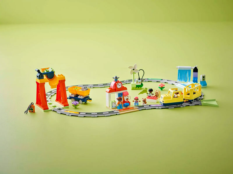 LEGO Duplo Eisenbahn Neuheiten Große interaktive Eisenbahn 10428 Set Inhalt