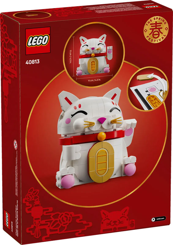 LEGO Lunar New Year chinesisches Neujahrsfest 2025 Glückskatze 40813 Box