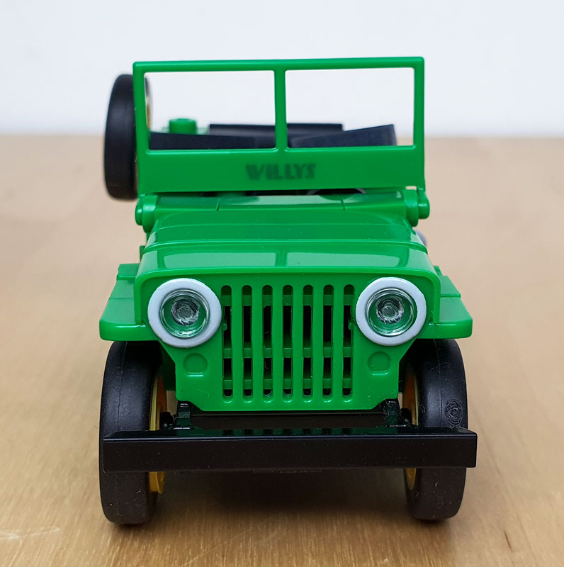 COBI Jeep Willys CJ-2A 24517 Grün Frontansicht