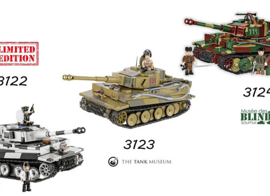 COBI Panzer VI Tiger in den Versionen 3122, 3123 und 3124: Vergleich