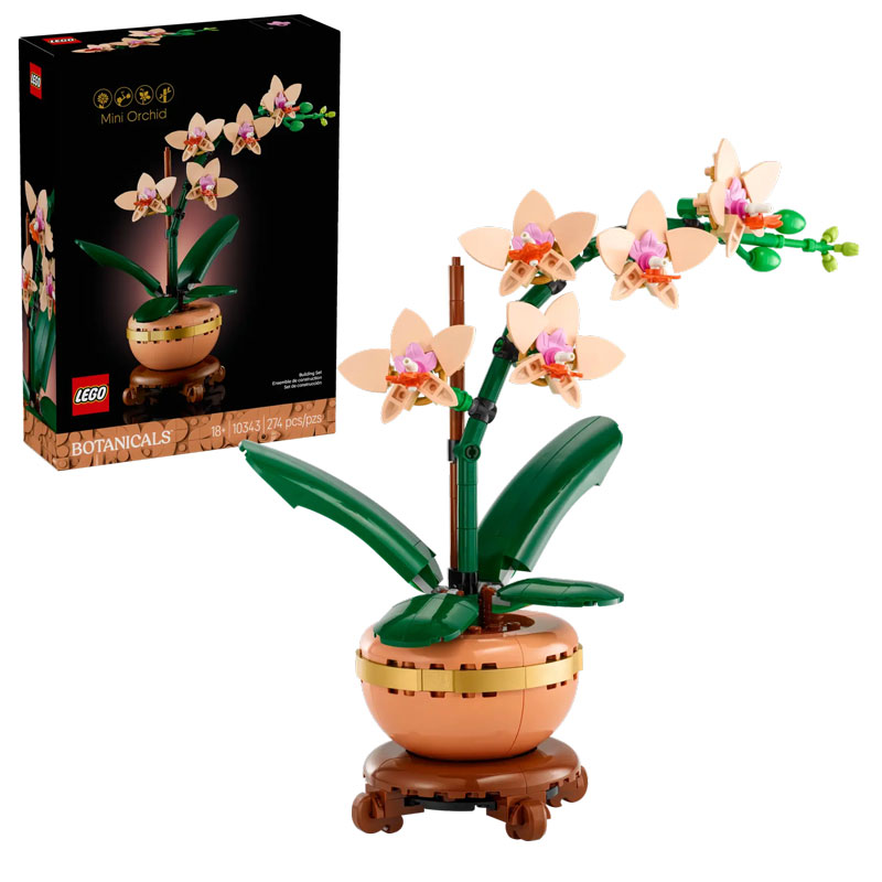 LEGo Botanical Collection Mini-Orchidee-10343 Set und Box