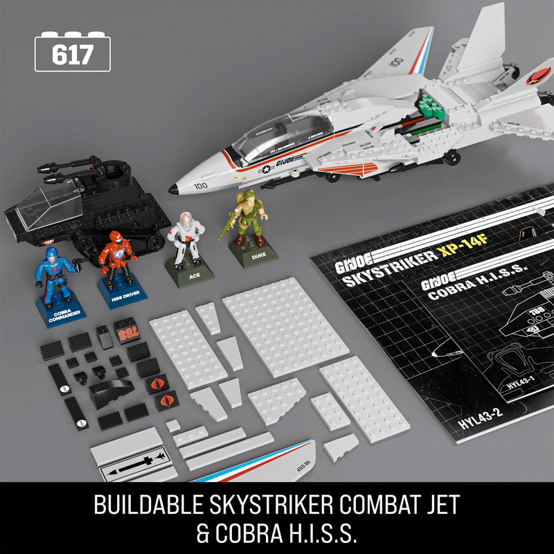 MEGA Construx HYL43 G.I. Joe Skystriker vs. Cobra H.I.S.S. Inhalt