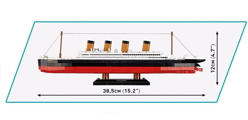 COBI RMS Titanic 1680 Set Maße