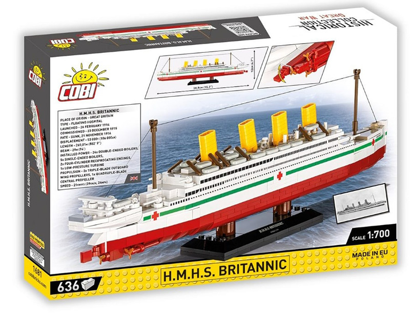 COBI 1681 Brittanic Box Back