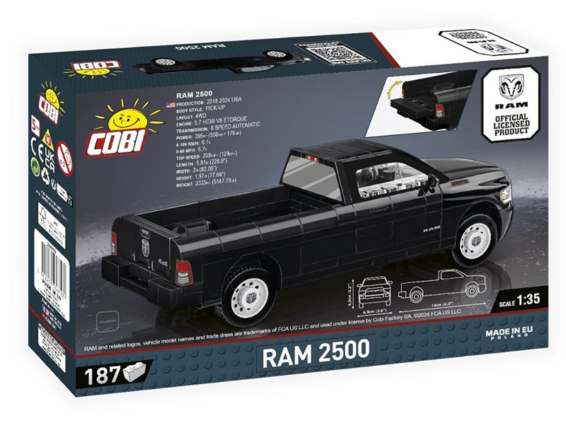 COBI 24610 RAM 2500 Box Back