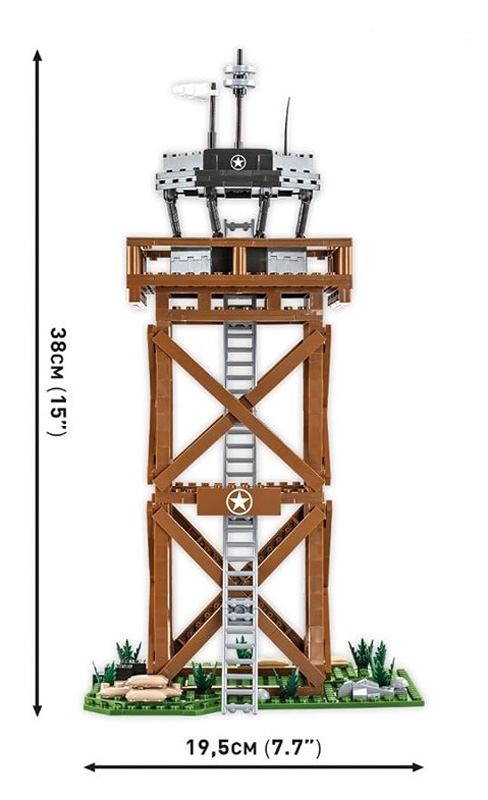 COBI 3125 US Control Tower Set Maße