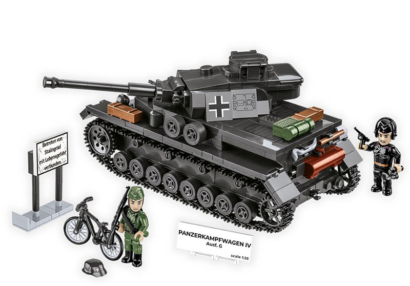 COBI 3127 Panzerkampfwagen IV Ausf. G Set komplett Rückseite