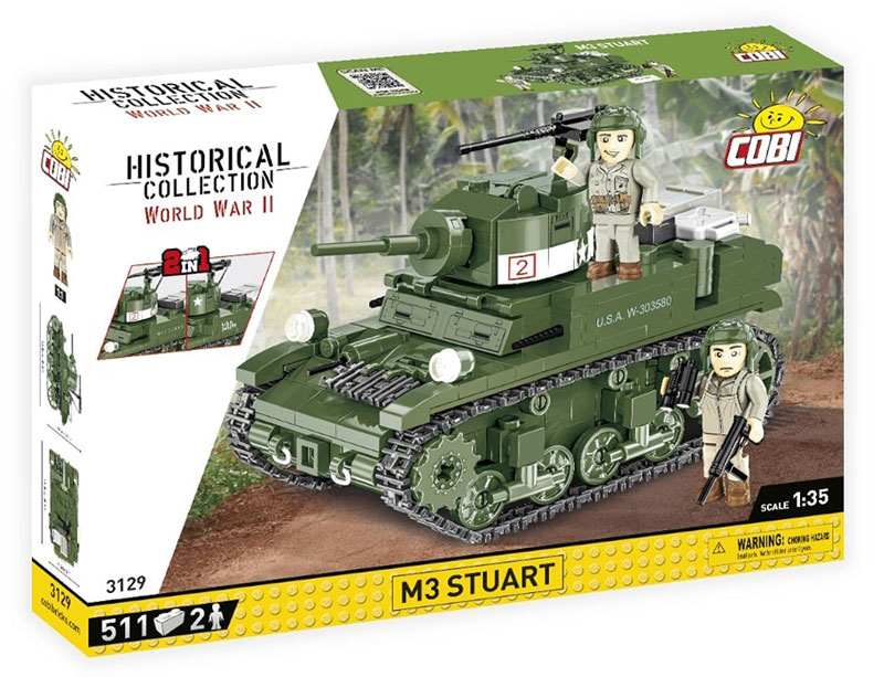 COBI 3129 M3 Stuart Box Front