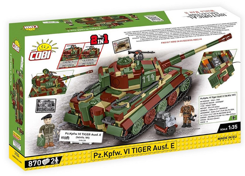 COBI 3124 Pz.Kpfw. Vi Tiger Ausf. E Box