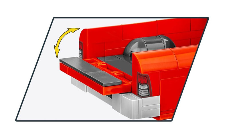 COBI Ram 1500 24607 Set Detail Ladeklappe