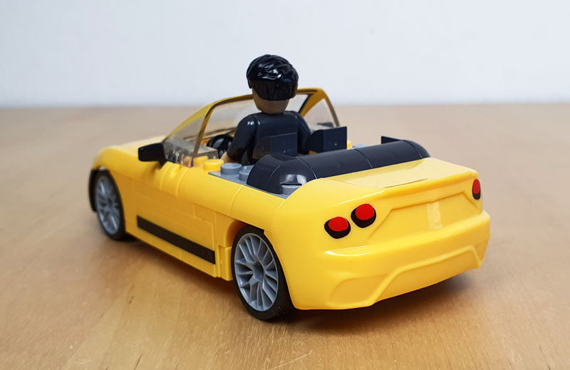 COBI Action Town Sports Car Convertible GTS 1804 aufgebaut mit Figur