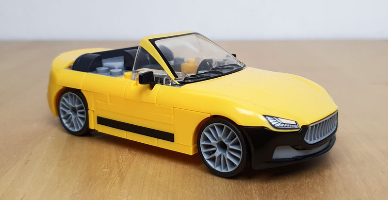 COBI Action Town Sports Car Convertible GTS 1804 aufgebaut Frontansicht