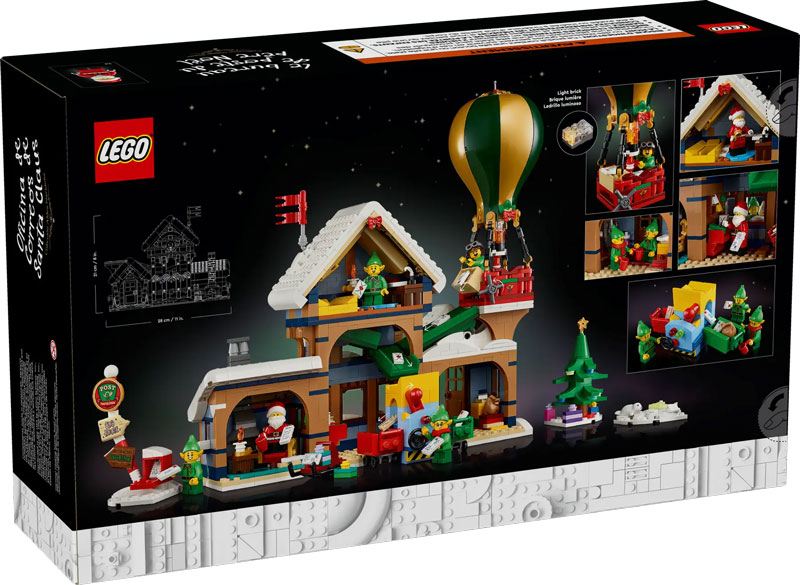 LEGO Weihnachten Postamt des Weihnachtsmanns 10339 Box Back