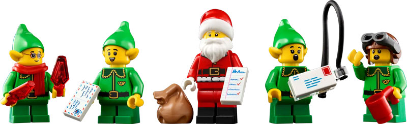 LEGO Weihnachten Postamt des Weihnachtsmanns 10339 Minifiguren