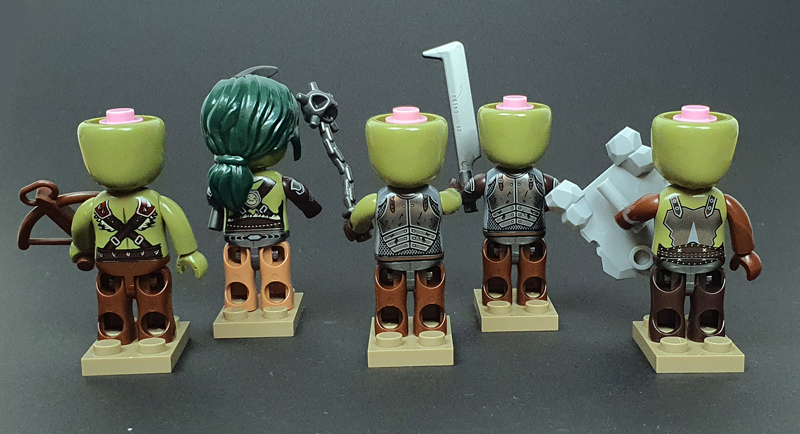 Kiddicraft Herocraft Kiddiz Ork Angriff KC1409 komplett Rückseite