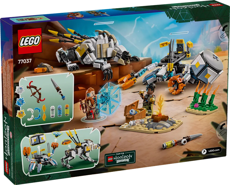 LEGO Hoizon Machine Hunters Panzerjäger Sägezahn 77037 Box Back