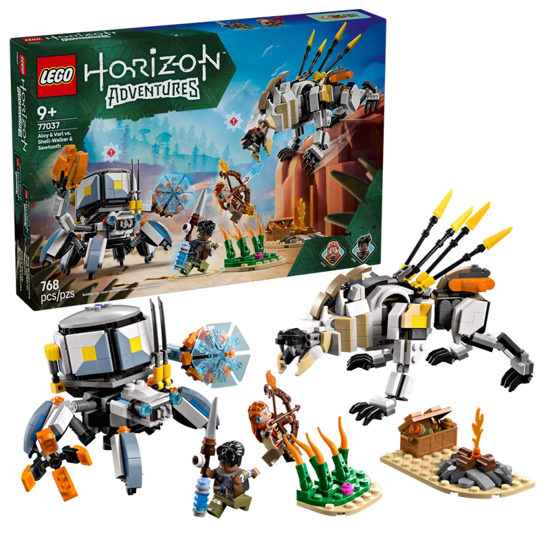 LEGO Hoizon Machine Hunters Panzerjäger Sägezahn 77037 Set und Box