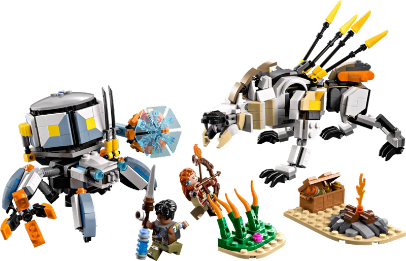 LEGO Hoizon Machine Hunters Panzerjäger Sägezahn 77037 Set komplett