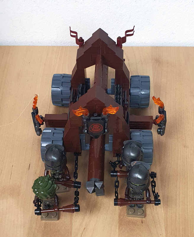 Kiddicraft KC1504 Herocraft Ork-Rammbock Set gebaut Draufsicht