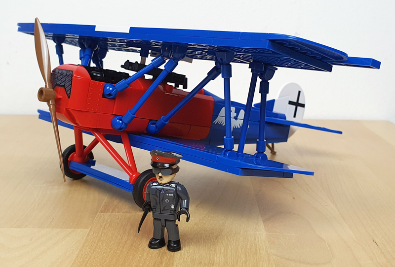 COBI Fokker D. VII 2994 aufgebaut mit Figur