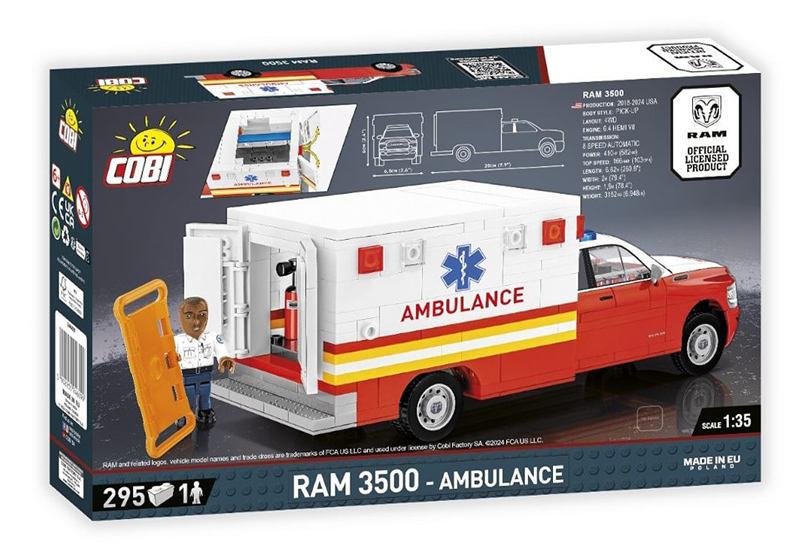 COBI 24609 RAM 3500 Ambulance Box Back