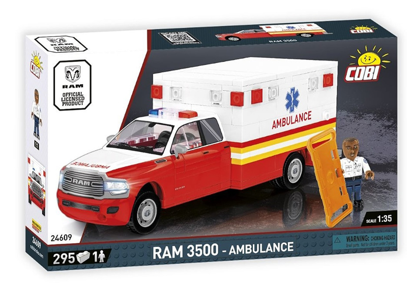 COBI 24609 RAM 3500 Ambulance Box Front