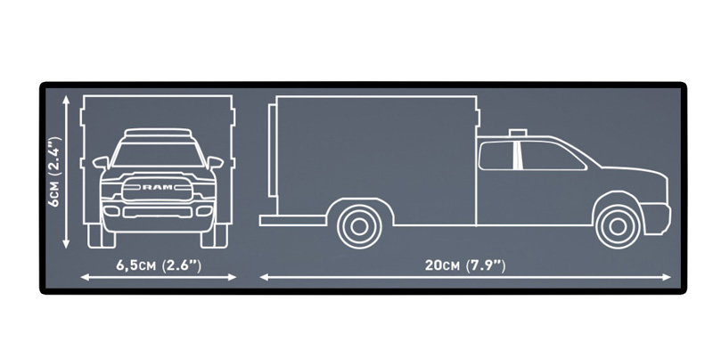 COBI 24609 RAM 3500 Ambulance Krankenwagen Maße