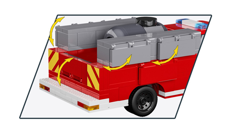 COBI RAM 3500 Fire Truck Feuerwehr 24612 Setdetail