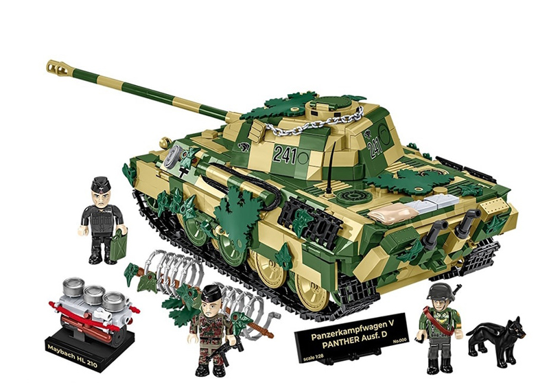 COBI 2599 Panzer V Panther Ausf D Limited Edition Set komplett Rückseite