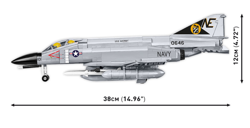 COBI 5897 F-4 Phantom II Set Maße