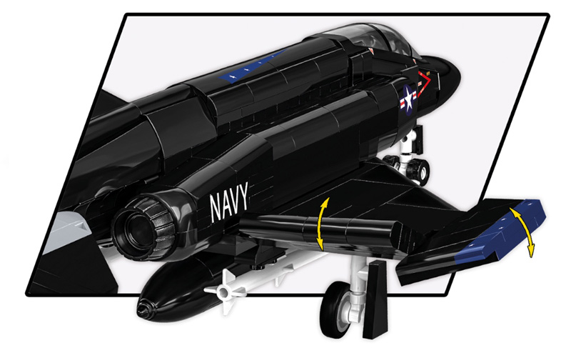 COBI 5899 F-4S Phantom II Black Bunny Edition Set Detail