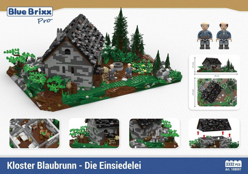 BlueBrixx Kloster Blaubrunn Einsiedelei 108097 Box