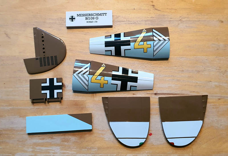 COBI Messerschmitt Bf 109 G 5761 Aufbau Prints