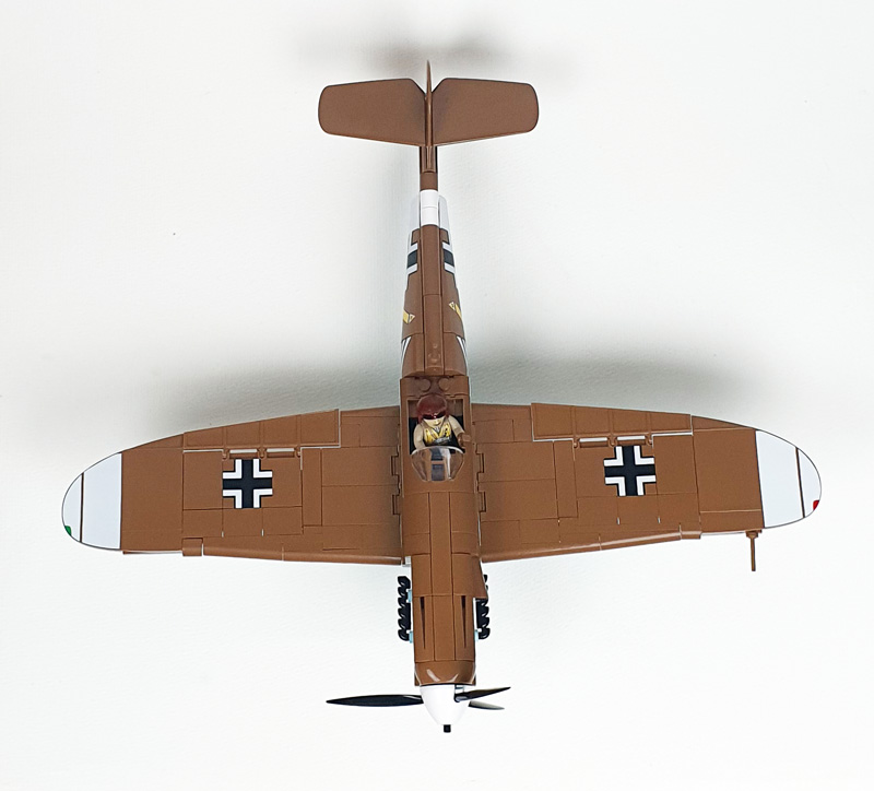 COBI Messerschmitt Bf 109 G 5761 Set aufgebaut