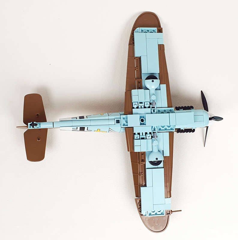 COBI Messerschmitt Bf 109 G 5761 Set aufgebaut