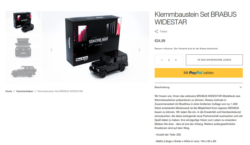 BRABUS Widestar Bluebrixx exklusiv Onlineshop