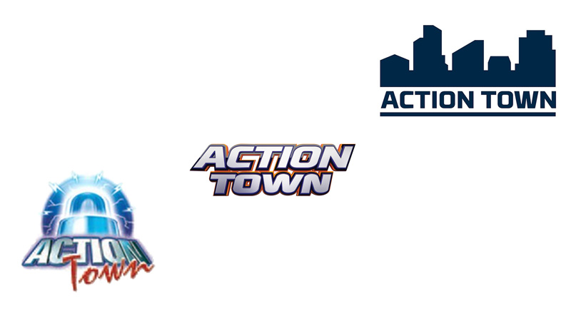 COBI Action Town Logo Evolution