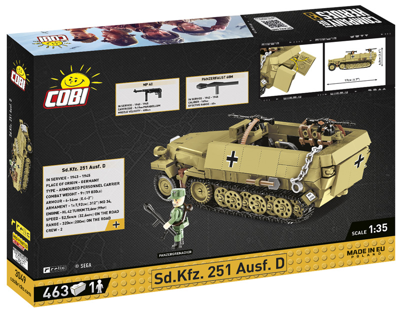 COBI 3049 Company of heroes 3 Sd.Kfz. 251 Ausf. D Box